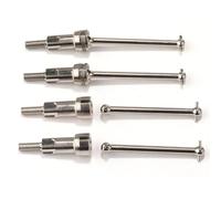 Accessori Dedicati Rc Per Arrma Per Mojave Per Grom 1/14 Set Di Alberi In Acciaio CVD Trasmissione Anteriore E Posteriore Dadi Ruota In Alluminio Ricambi Per Auto RC(Silver)