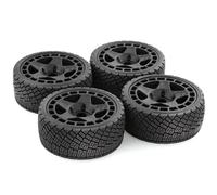 Accessori Dedicati Rc Per Arrma Per WRC Per KM Citroën C3 Feishen Per Mustang CNE 1/7 1/8 Ruote Pneumatici Set 17mm/14mm Hex W197 Rc Accessori Di Aggiornamento(Black)