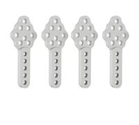Accessori Dedicati Rc Per Axial Per Scx10 90046 90047 1/10 2 Pezzi 4 Pezzi Supporti Ammortizzatori In Metallo RC Crawler Supporto Regolabile In Per Altezza E Angolazione Parte(Silver,B)