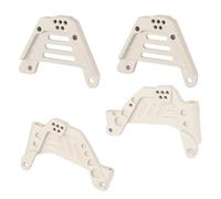Accessori Dedicati Rc Per Axial Per Scx10 III AXI03007 1/10 Supporto Sospensione Anteriore E Posteriore In Metallo Supporto Ammortizzatore Supporti Ammortizzatori RC Crawler Car(Silver)