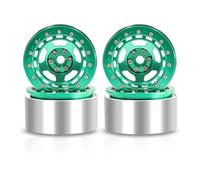 Accessori Dedicati Rc Per Axial Per SCX10 Per Wraith Per Capra RR10 RBX10 Per Traxxas Per TRX4 D90 1/10 2.2 Cerchio Beadlock Mozzo Ruota RC Crawler Car(Green)