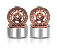 Accessori Dedicati Rc Per Axial Per SCX10 Per Wraith Per Capra RR10 RBX10 Per Traxxas Per TRX4 D90 1/10 2.2 Cerchio Beadlock Mozzo Ruota RC Crawler Car(Orange)