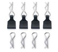 Accessori Dedicati Rc Per Axial Per Scx24 1/24 4PCS R Per Tipo Auto Borsette Corpo Fisso Clip Con Tab RC Crawler Tutte Le Serie Parti Di Aggiornamento Accessori(Black)