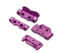Accessori Dedicati Rc Per Losi Micro B 2WD Per Buggy RTR 1/24 Rc Car Aggiornamenti Accessori Parti Paratia Anteriore E Supporti Per Perni Posteriori Set Alluminio Meta(Purple)