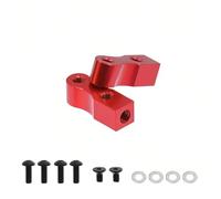 Accessori Dedicati Rc Per Tamiya Per TT02 XV01 TB03 2 Pezzi CNC In Alluminio Supporto Servo RC Staffa Aggiornamento Parti Modello Auto Accessori Riparazione(Red)