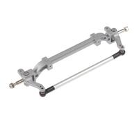 Accessori Dedicati Rc Per Tamiya Truck 1/14 Nero Argento Axle Rod RC Tractor Upgrade Parte 1PC Metallo Anteriore Sterzo Collegamento Sostituire Il Vecchio(Silver)
