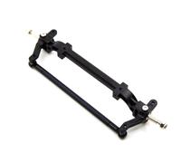 Accessori Dedicati Rc Per Tamiya Truck 1/14 Nero Argento Axle Rod RC Tractor Upgrade Parte 1PC Metallo Anteriore Sterzo Collegamento Sostituire Il Vecchio(Black)
