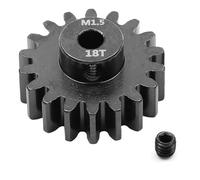Accessori Dedicati Rc Per Traxxas Per Arrma Per Losi 1/8 1/10 Acciaio 5mm M1.5 Pignone Ingranaggio Motore Ingranaggio 12T 18T Motore RC Accessori Per Auto(18T)