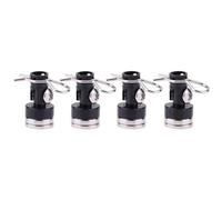 Accessori Dedicati Rc Per Traxxas Per Hsp Per Sakura Redca 1/10 4 Pezzi Stealth Corpo Invisibile Post Mount Contatto Shell Colonna Pinze RC Drift Car(Black)