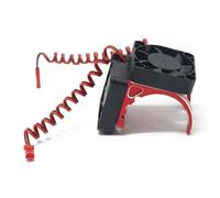 Accessori Dedicati Rc Per Traxxas Per Maxx Per E-Revo Per E-Maxx Per Summit Per Arrma 1/10 42mm Motore A Doppia Ventola Dissipatore Di Calore Per Auto RC(Red)