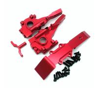 Accessori Dedicati Rc Per Traxxas Per Mini Per E-Revo Per Slash Per Summit 7030X 7043 7037 1/16 Paratia Anteriore In Alluminio Scatola Ingranaggi E Piastra Paramotore(Red)