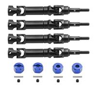 Accessori Dedicati Rc Per Traxxas Per Mini Per Maxx 4 Pezzi In Acciaio Albero Motore Anteriore Posteriore CVD Trasmissione RC Auto Parti Aggiornamento Accessori(Blue)