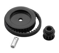 Accessori Dedicati Rc Per Traxxas Per Trx4 Per Trx6 1/10 Parti Fai Da Te Trasmissione A Cinghia Ingranaggi Sistema 12T 30T Aggiornamento Auto Cingolata RC(Black)