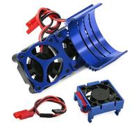Accessori Dedicati Rc Per Traxxas Per VXL Per Slash Per Rustler Per Bandit Per Stampede 2WD 4X4 3S Motore ESC Dispositivo Raffreddamento Ventola Dissipatore Calore Set Parti Rc(Blue)