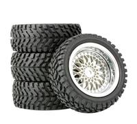 Accessori Dedicati Rc Per Wltoys Per Traxxas Per Tamiya Per 144001 Per Scx10 Per Trx-4 1/14 1/16 1/10 Pneumatici Ruota 12mm Mozzi Esagonali RC Parti Di Automobili(Silver)