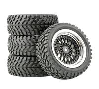 Accessori Dedicati Rc Per Wltoys Per Traxxas Per Tamiya Per 144001 Per Scx10 Per Trx-4 1/14 1/16 1/10 Pneumatici Ruota 12mm Mozzi Esagonali RC Parti Di Automobili(Black)