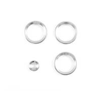 Accessori degli interni auto Per Land Per Rover Per Range Per Rover Per Evoque 2012-2018 Auto Aria Condizionata Manopola Audio Pulsante Di Controllo Del Volume Cerchio(Silver)