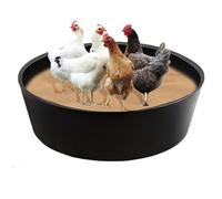 Accessori di design senza fondo regolabile per pollaio per pollaio | Contenitore per granite di pollo rotondo per galline galline prato pollame da esterno
