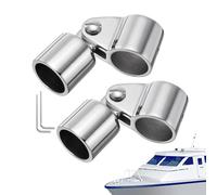 Accessori di montaggio per copertura della nave, scorrevole a ganascia articolata - Set di 2 pezzi in acciaio inox anticorrosione per montaggio su tubo ombreggiato per navigazione