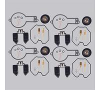 Accessori di ricambio 4 Set Kit Di Ricostruzione Riparazione Carburatore Con Valvola Di Intercettazione Aria Galleggiante Adatto Per Honda XR500 1979 1980 XR500R Per Pro Link 500 1981 1982
