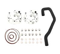 Accessori di ricambio Coperchio Della Testata Kit Guarnizione Valvola Di Sfiato Tubo Flessibile Di Sfiato Olio Coperchio Testata Per Honda NSR250 MC21 NSR250 MC28 Pezzo Di Ricambio Motore(Silver)
