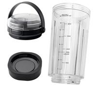 Accessori di ricambio per frullatore portatile Ninja Blast, tazza da 530 ml con coperchio e tappo inferiore compatibile con Ninja Blas BC151 BC100 CL155 Series Mini mixer spremiagrumi