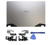 Accessori di Ricambio per Laptop compatibili con Modelli da 17 Pollici Cover Posteriore LCD Coperchio Cerniera Frontale Poggiapolsi e Custodia Inferiore per GP76 GE76 MS-17K1 MS-17K2 17K3 17K4(Silver