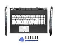 Accessori di Ricambio per Laptop compatibili con Modelli da 17 Pollici Cover Posteriore LCD Coperchio Cerniera Frontale Poggiapolsi e Custodia Inferiore per GP76 GE76 MS-17K1 MS-17K2 17K3 17K4(GP76 C
