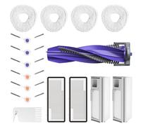 Accessori di ricambio per Narwal Freo X Ultra Robot Vacuum, 16 Set di accessori per aspirapolvere, 1 spazzola principale, 2 filtri Hepa, 2 sacchetti per la polvere, 4 panni per mocio, 6 spazzole