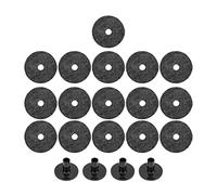 Accessori di ricambio per piatti Set da 20 pezzi |Custodie e cuscinetti in feltro di plastica per la maggior parte dei kit di batteria |Riduci il rumore delle vibrazioni e (Gray)