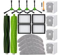 Accessori di ricambio per robot aspirapolvere iRobot Roomba Combo i5, i5+, j5, j5+, 1 set di spazzola a rullo, 4 filtri, 4 panni per mocio, 4 sacchetti per aspirapolvere e 4 spazzole laterali