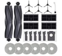 Accessori di ricambio per robot Dreame L10s Ultra Gen2, X30 Ultra | Compatibile anche con L40 Ultra A/AE, Mova E30 Ultra, 2 spazzole gomma,4 filtri HEPA,6 panni pulizia,6 sacchetti polvere