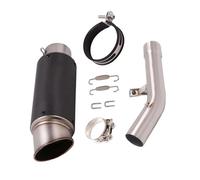 Accessori di scarico Per Suzuki GSF650 2007 2008 2009 2010 2011 2012-2016 Accessori Per Moto Silenziatore Di Scarico In Fibra Carbonio Marmitta Tubo Collegamento Centrale(Black)