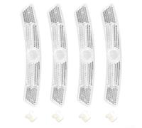 Accessori di sicurezza per ciclismo su strada, 4 pezzi, riflettori per raggi per ruote anteriori e posteriori, per migliorare la visibilità nel traffico in condizioni di scarsa illuminazione (bianco)