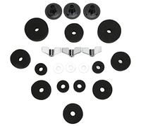 Accessori di Sostituzione del Piatto Tamburo Felti Maniche per Noci delle Ala per la Tazza di Frizione Hi Cappello Perfetta per i Musicisti di Batteristi (Nero)