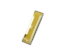 Accessori Didattici Per Strumenti Musicali Per Armonica A Bocca A 10 Fori Studenti armonica (Color : Gold)