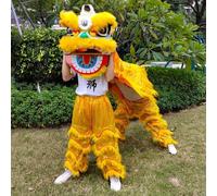 Accessori e Costumi per La Danza Del Leone Per Uno Spettacolo di Danza Del Leone Per Due Persone, di Accessori, Costume per le Feste Tradizionali Di Capodanno(Yellow,Medium size)