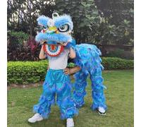 Accessori e Costumi per La Danza Del Leone Per Uno Spettacolo di Danza Del Leone Per Due Persone, di Accessori, Costume per le Feste Tradizionali Di Capodanno(Blue,Large size)