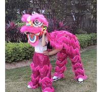 Accessori e Costumi per La Danza Del Leone Per Uno Spettacolo di Danza Del Leone Per Due Persone, di Accessori, Costume per le Feste Tradizionali Di Capodanno(Rose Red,Large size)