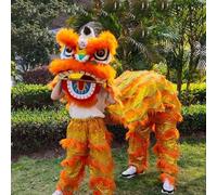 Accessori e Costumi per La Danza Del Leone Per Uno Spettacolo di Danza Del Leone Per Due Persone, di Accessori, Costume per le Feste Tradizionali Di Capodanno(Orange,Small size)
