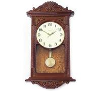 Accessori e mobili per la casa delle bambole Orologio da parete in legno vintage Accessori in scala 1/12 Oggetti miniatura fai da te per il soggiorno Sala studio Mobili per la casa delle bambole