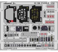 Accessori Eduard 33186 - 1:32 P-51D-5 Per Revell - Set Di Fregi - Nuovo