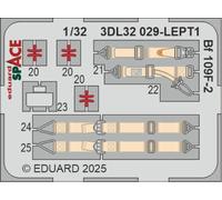 Accessori Eduard 3DL32029 - 1:32 Bf 109F-2 SPACE HOBBY 2000 / HASEGAWA - Nuovo