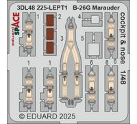 Accessori Eduard 3DL48225 - 1:48 B-26G Marauder Cockpit E Naso SPACE ICM - Nuovo