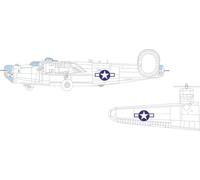 Accessori Eduard EX1042 - 1:48 B-24J TFace HOBBY BOSS - Nuovo