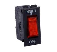 Accessori elettrici Interruttore Termico Con Interruttore Di Ripristino Indicatore LED Nero Protezione Da Sovraccarico Design Dell'interruttore A Bilanciere(10A)