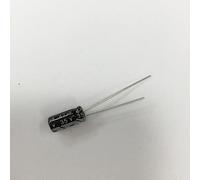 Accessori elettronici 0.47uF 1UF 2.2UF 6.8UF 10UF 22UF 33UF 47UF 100UF 220UF 10V 16V 25V 35V 50V 63V 100V 5 * 11MM Condensatore elettrolitico in alluminio Dispositivi elettronici (Size : 100UF 10V)