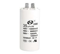 Accessori elettronici 1 pz 35uF CBB60 condensatore di avviamento elettronico 450V AC doppio inserto 50/60Hz cilindro 92x44mm bianco for compressore d'aria pompa acqua avviamento elettronico Dispositiv