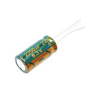 Accessori elettronici 10 pezzi 6.3V2200UF 10 * 16 2200UF 6.3V Condensatore elettrolitico in alluminio ad alta frequenza bassa ESR/impedenza Dimensioni 10 * 20MM 2200UF 6.3V Dispositivi elettronici