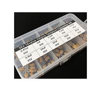 Accessori elettronici 10 valori 100 pezzi 35V 0.47uF 1uF 2.2uF 3.3uF 4.7uF 6.8uF 10uF 22uF 33uF 47uF Condensatore al tantalio Kit assortito con scatola di immagazzinaggio Dispositivi elettronici